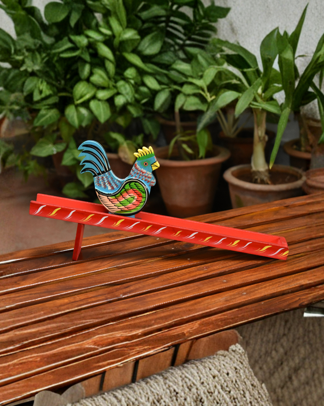 Walking Toy - Rooster & Base Blue