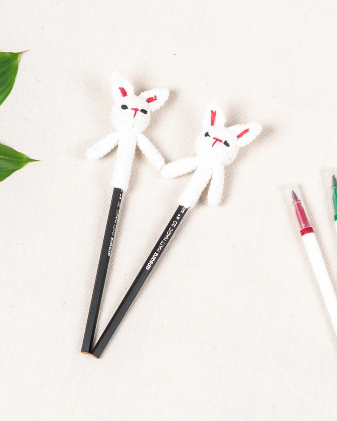 Crochet Pencil Top - Bunnies