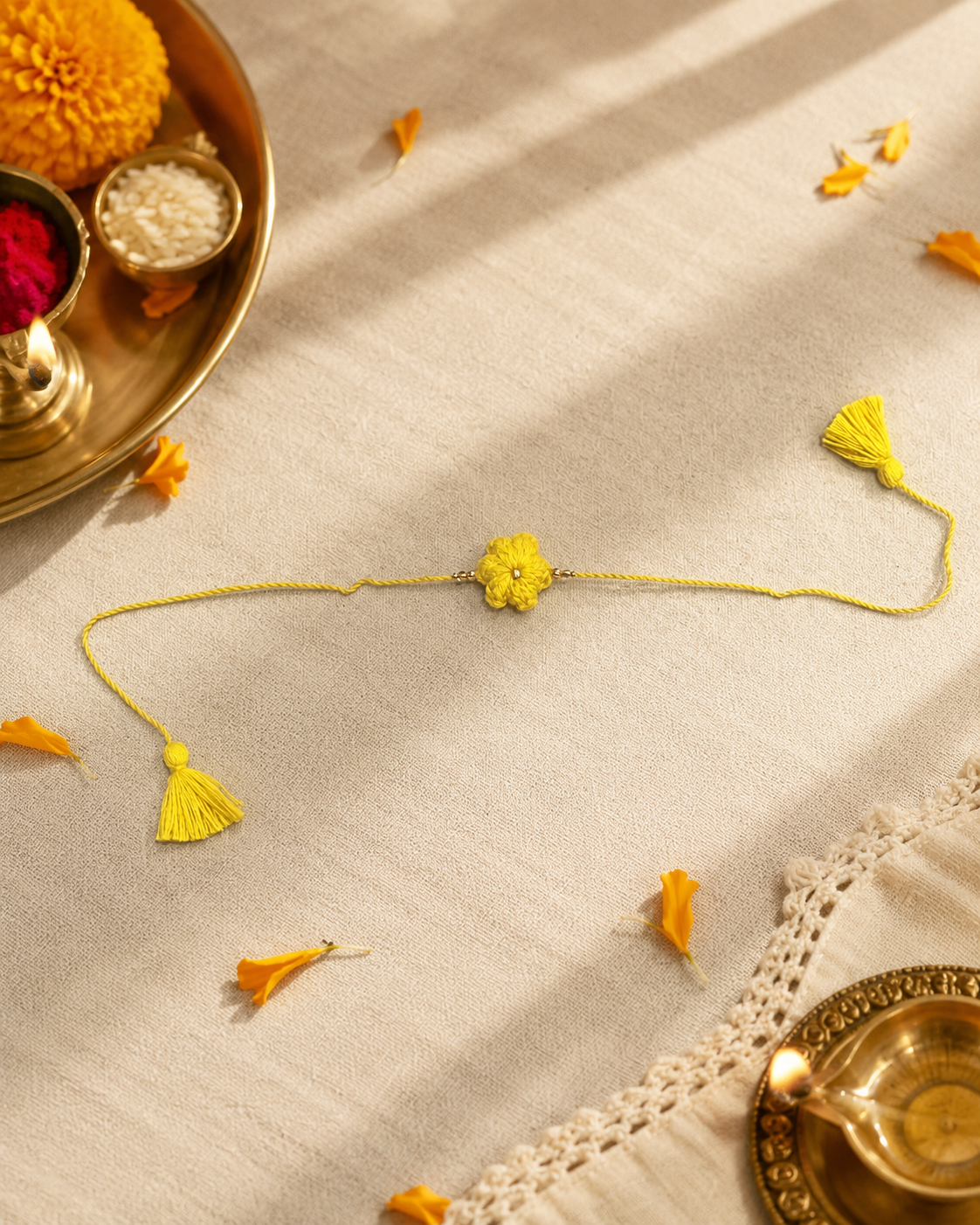 Moti Flower Rakhi