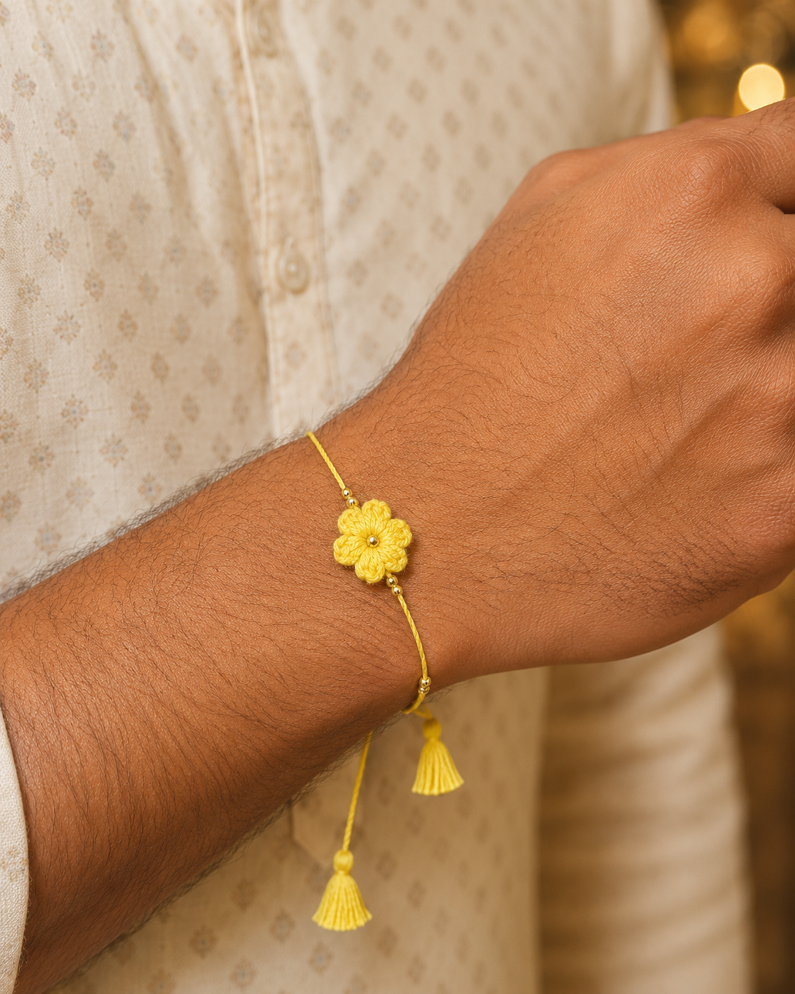 Moti Flower Rakhi
