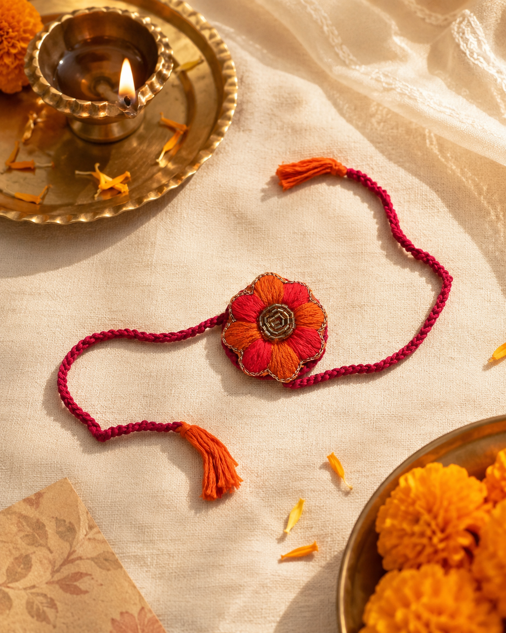 Petals & Bead Rakhi