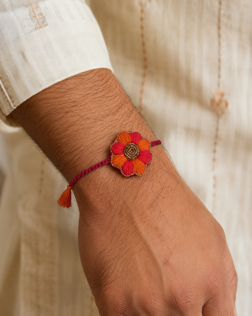 Petals & Bead Rakhi