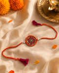 Golden Bloom Rakhi