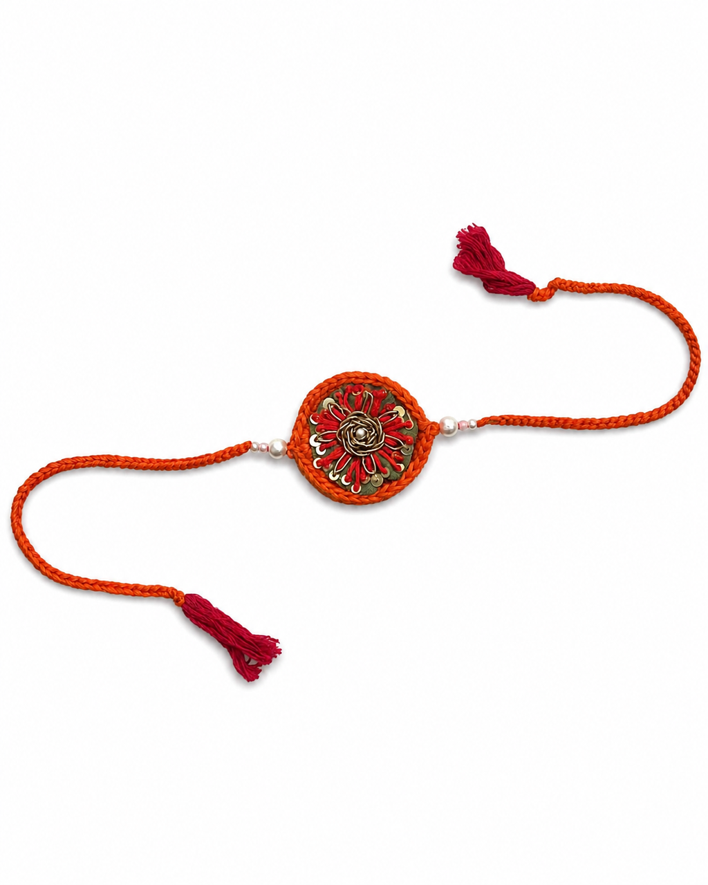 Golden Bloom Rakhi