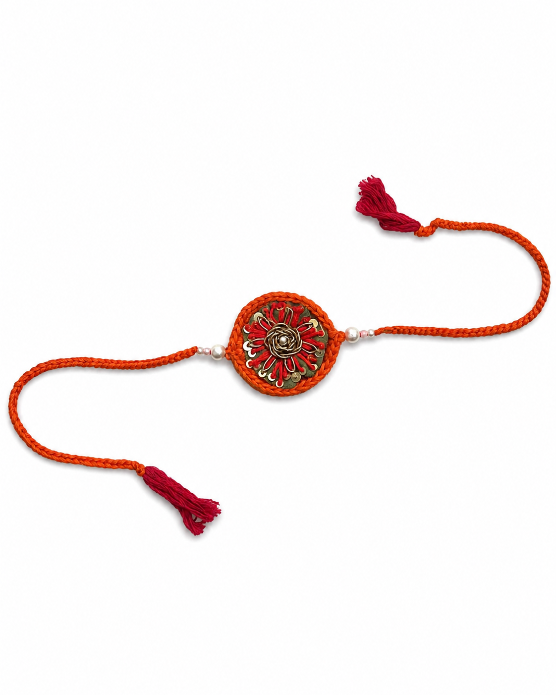Golden Bloom Rakhi