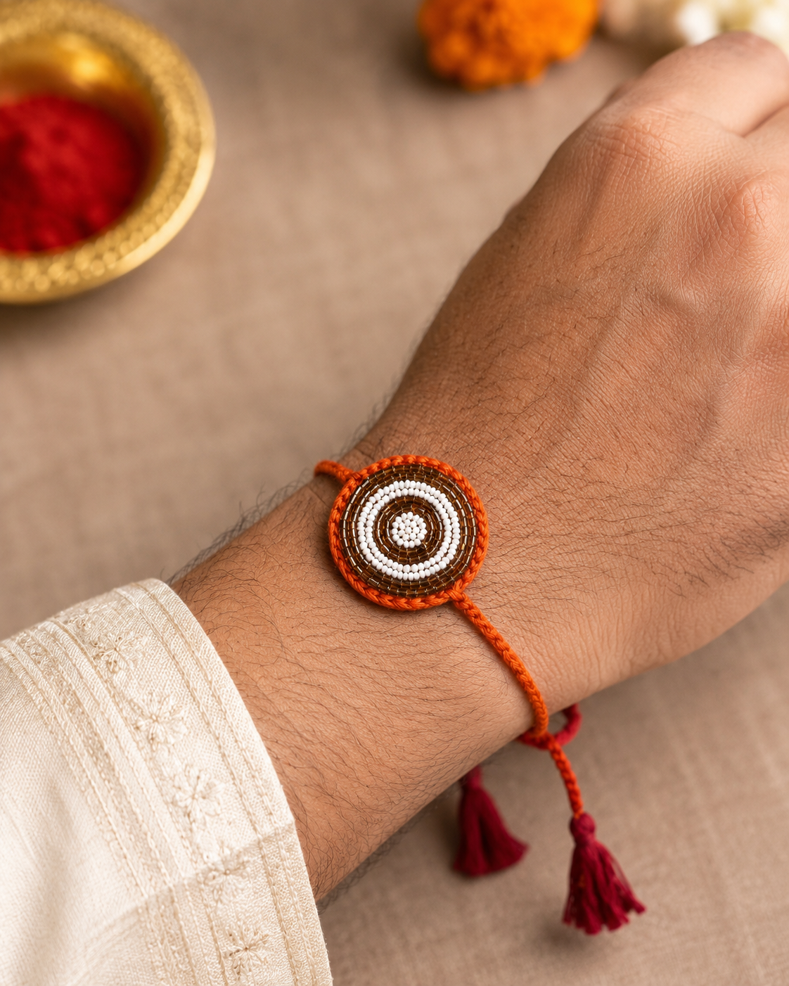 Pearl & Beads Rakhi