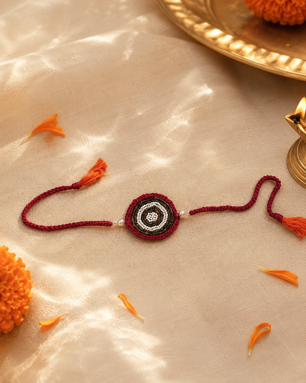 Pearl & Beads Rakhi