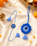 Evil Eye Rakhi & Bunting Combo