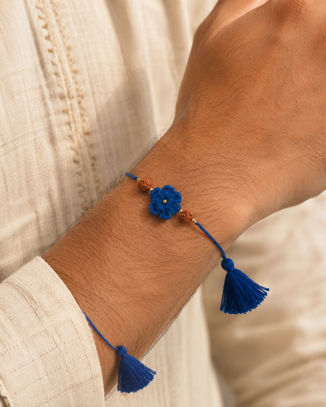 Rudraksh Flower Rakhi