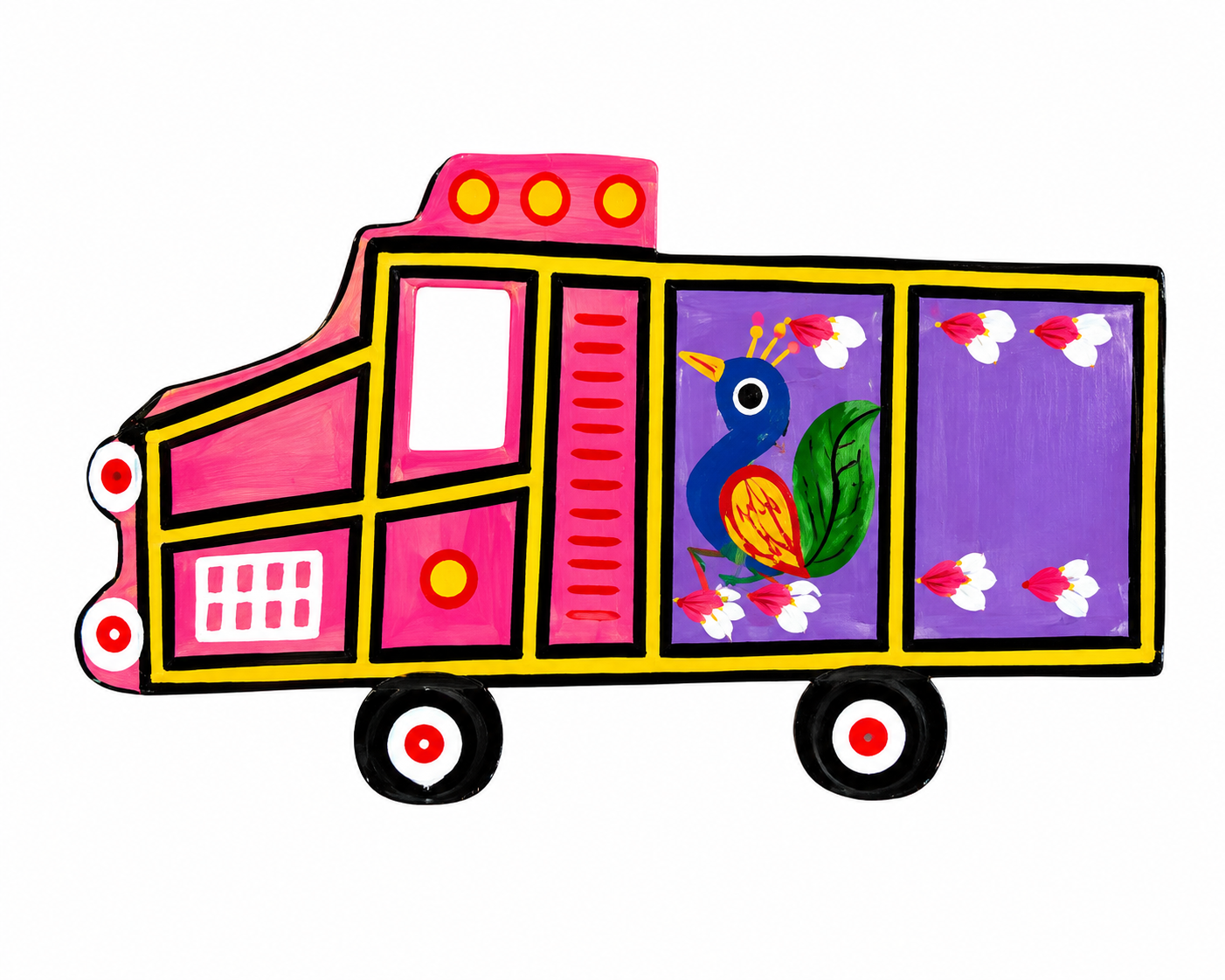 Mini Magnet Truck - Pink