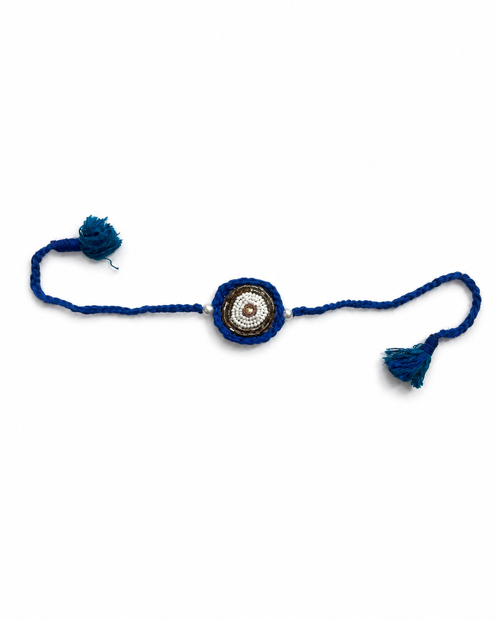Spiral Pearl Zari Rakhi