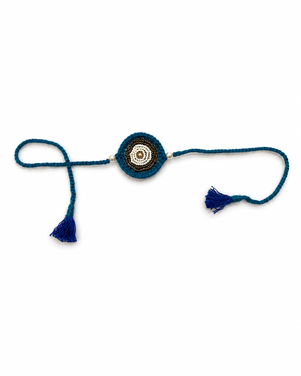 Spiral Pearl Zari Rakhi