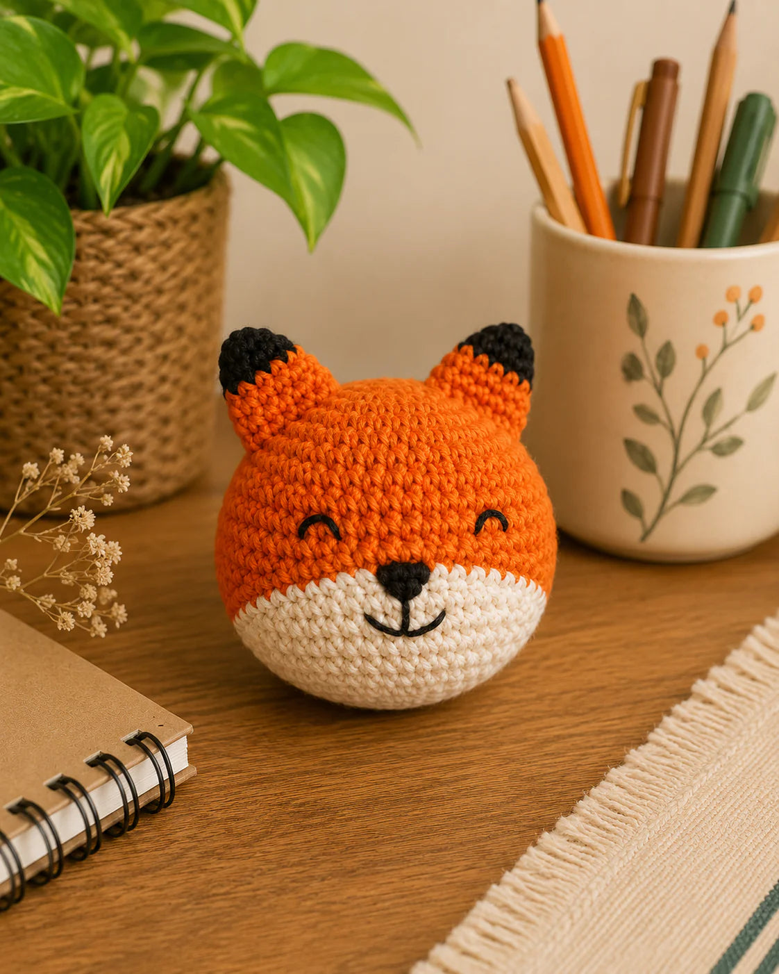 Crochet Fox Stress Ball