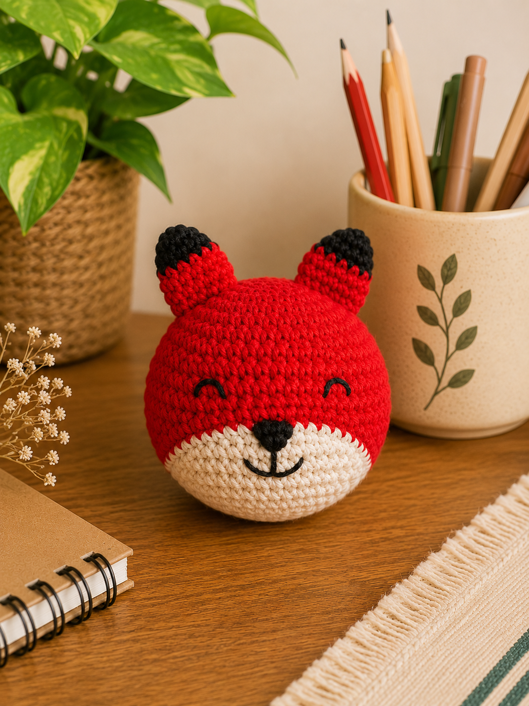 Crochet Fox Stress Ball