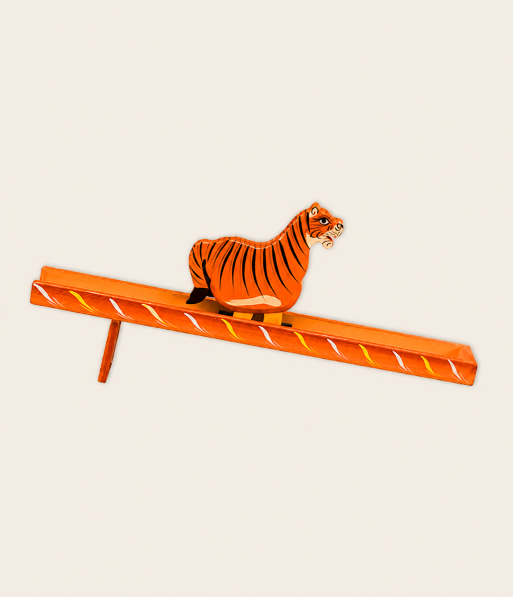 Walking Toy - Tiger & Base orange
