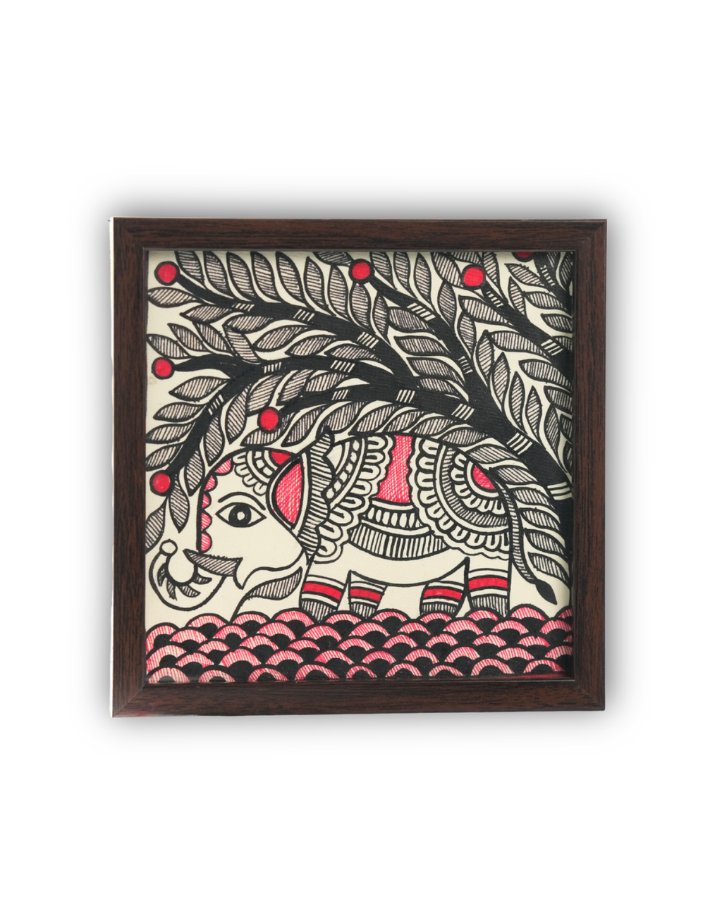 Madhubani  Trivet Elephant