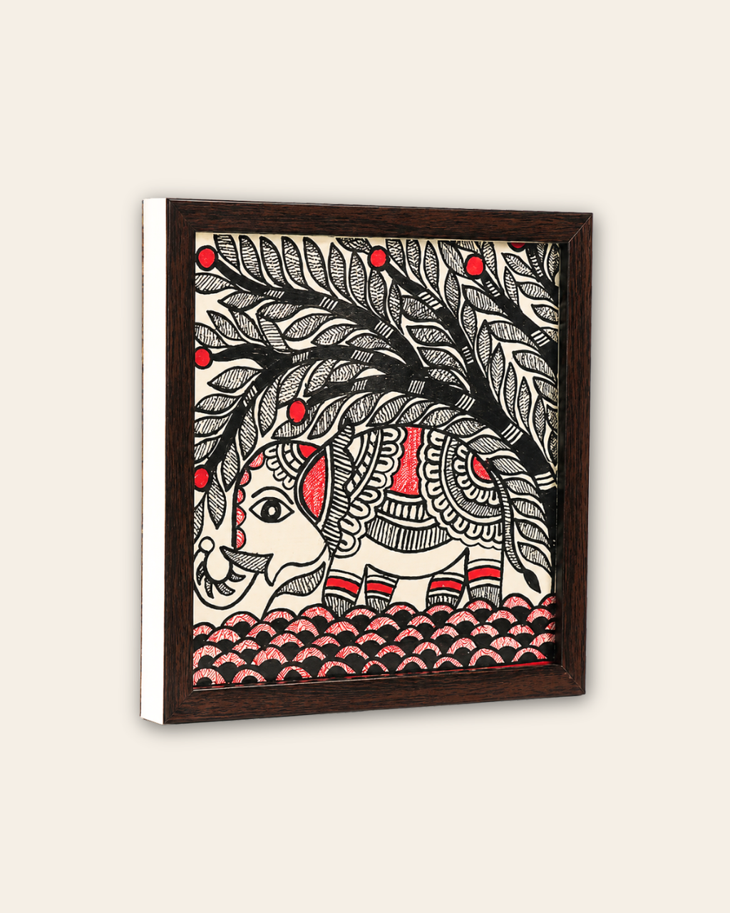 Madhubani  Trivet Elephant
