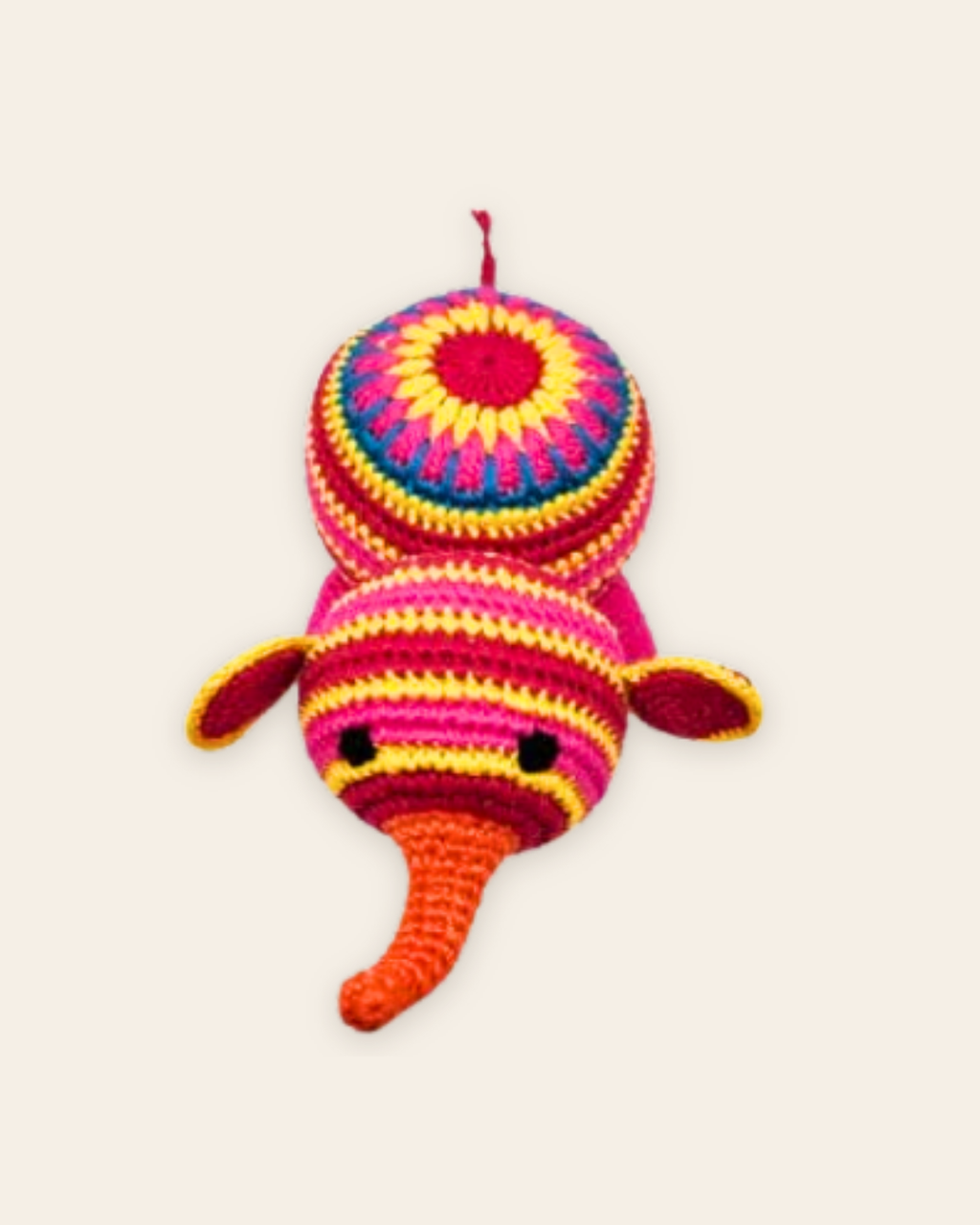 Crochet Striped Elephant