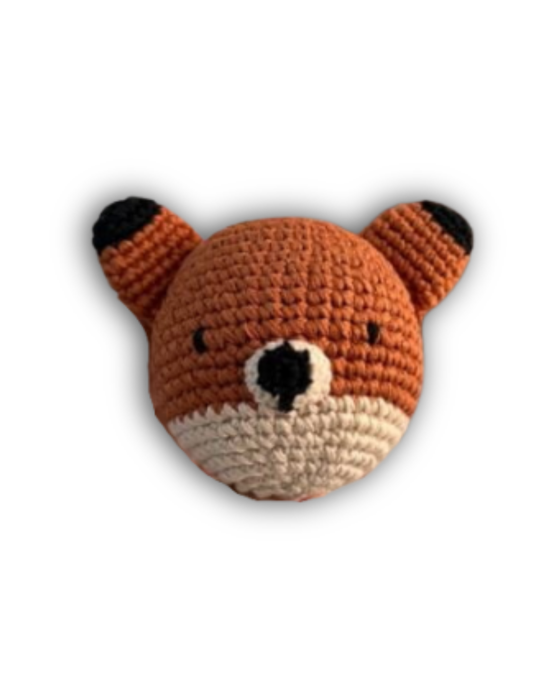 Crochet Fox Stress Ball - Orange