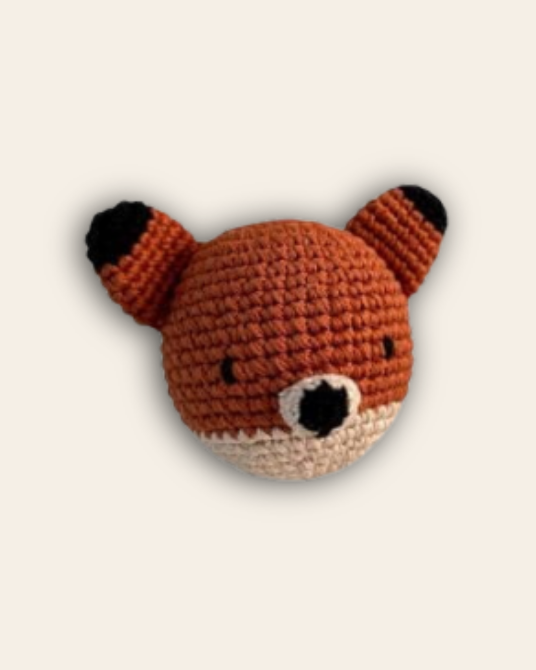 Crochet Fox Stress Ball - Orange
