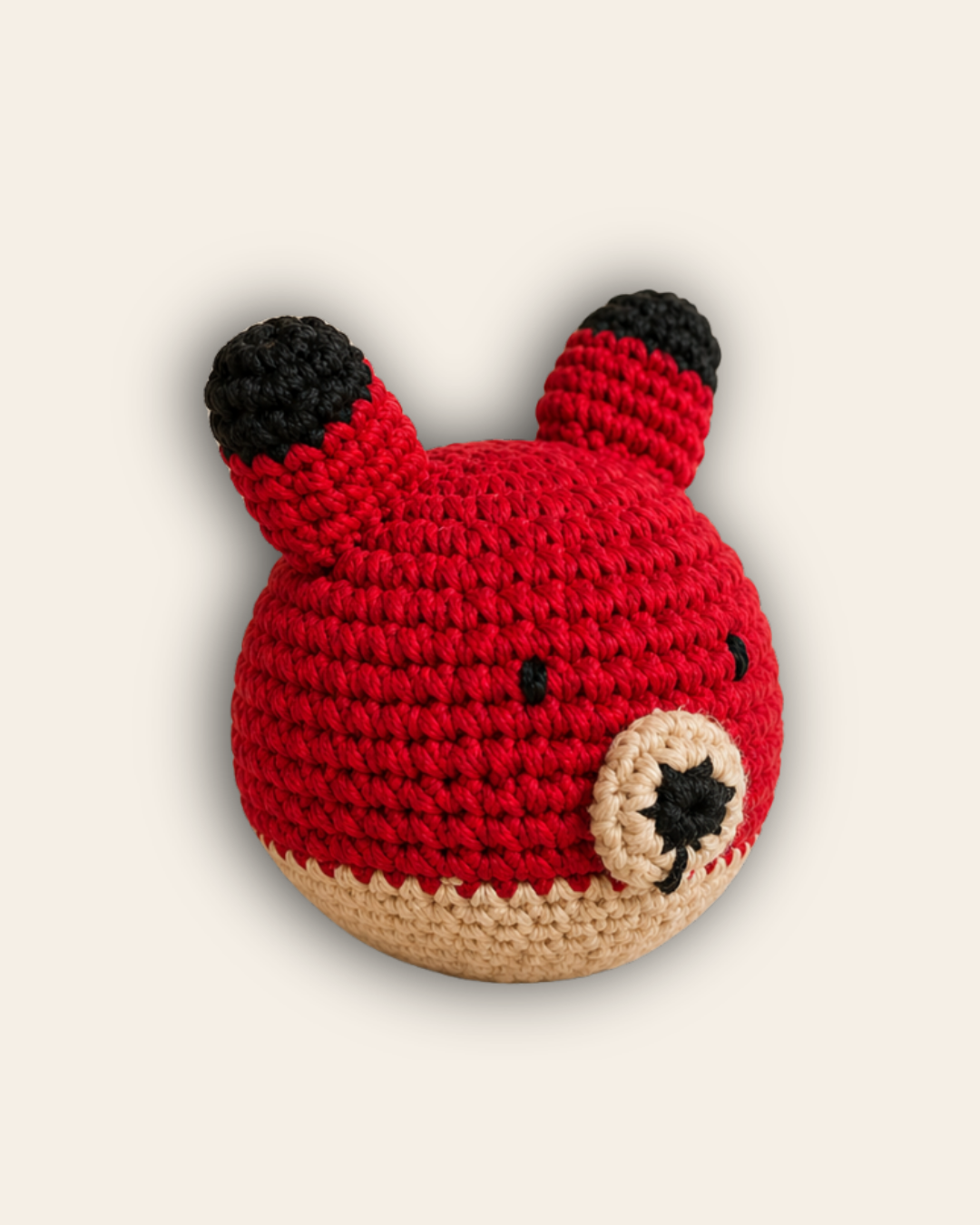Crochet Fox Stress Ball- Red