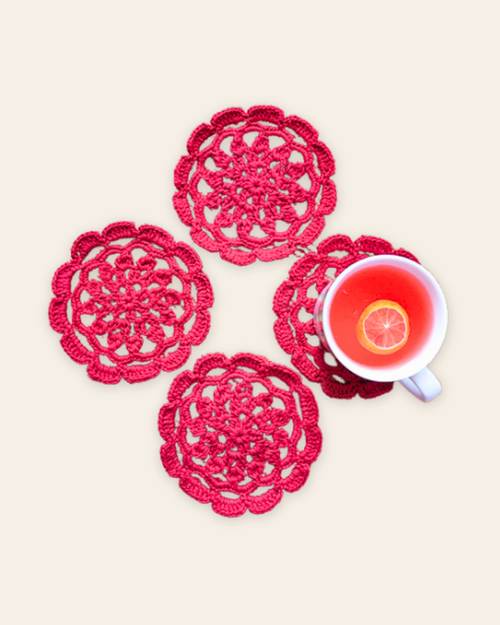 Crochet Mandala Coaster
