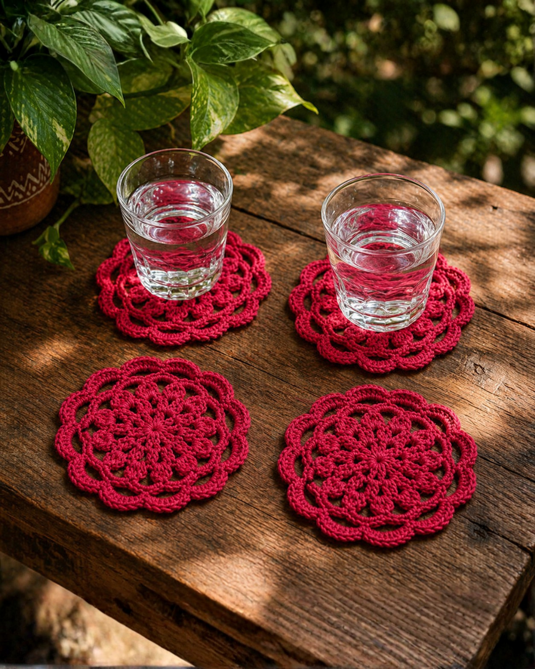 Crochet Mandala Coaster