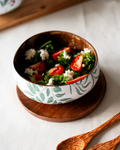 Thenga Coconut Shell Enamel Bowl for Serving Smoothie, Salad, Snack & Decorative Bowl